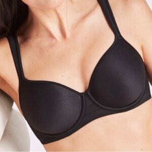 Bali 3490 One Smooth U Ultra Light Minimizer Underwire Bra Black 38DD